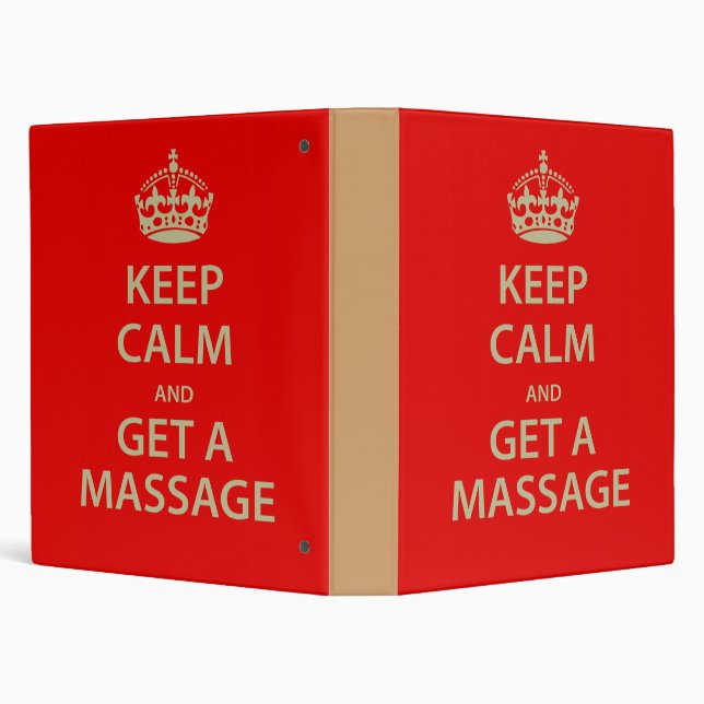Keep Calm and Get a Massage Binder (Background)