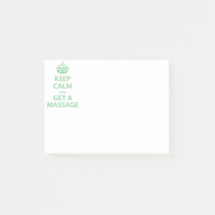 Keep Calm and Get a Massage Post-it Notes