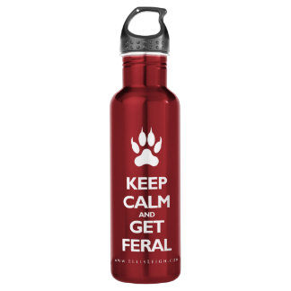 Keep Calm And Get Feral 710 Ml Water Bottle