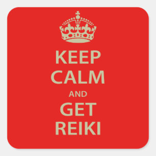 Keep Calm and Get Reiki Square Sticker
