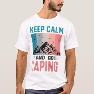 Keep Calm and Go Camping Retro Tee