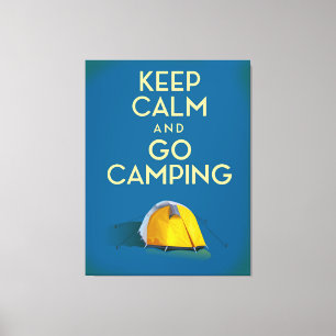 Keep Calm and Go Camping vintage print