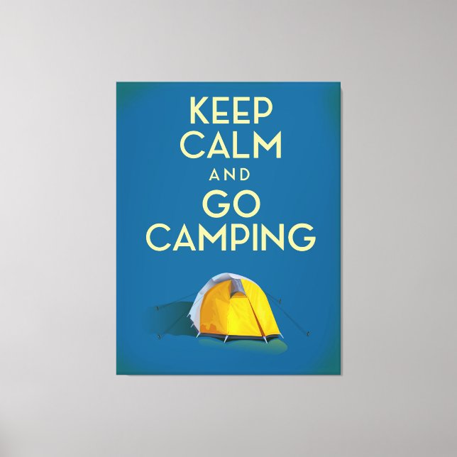 Keep Calm and Go Camping vintage print (Front)