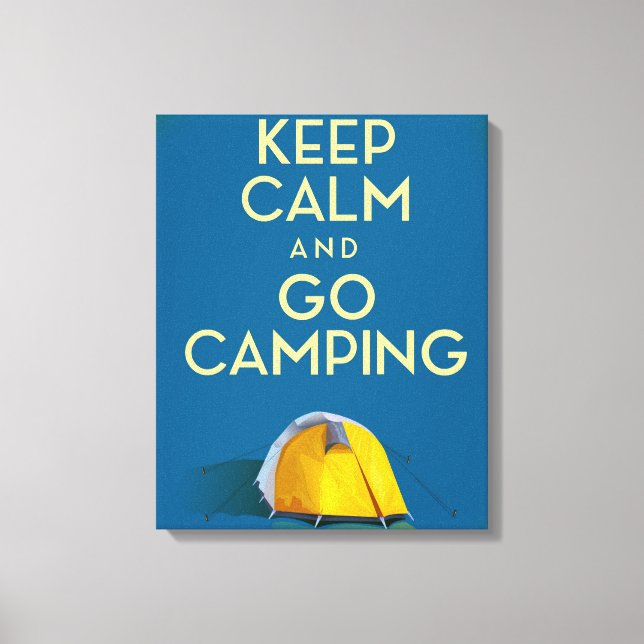 Keep Calm and Go Camping vintage print (Front)