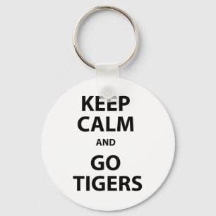 Keep Calm and Go Tigers Keychain