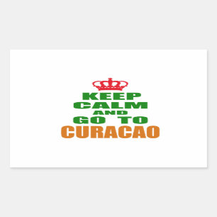 Keep calm and go to Curacao. Sticker