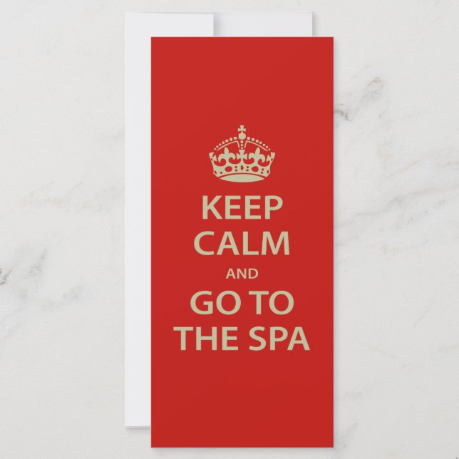Keep Calm and Go To the Spa (Front)