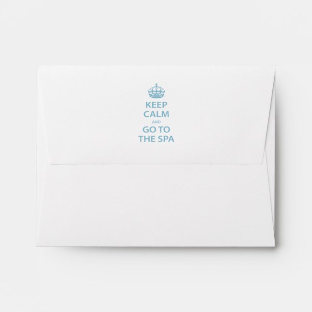 Keep Calm and Go to the Spa Envelopes (Back (Top Flap))