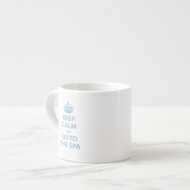 Keep Calm and Go to the Spa Espresso Cup (Front Left)