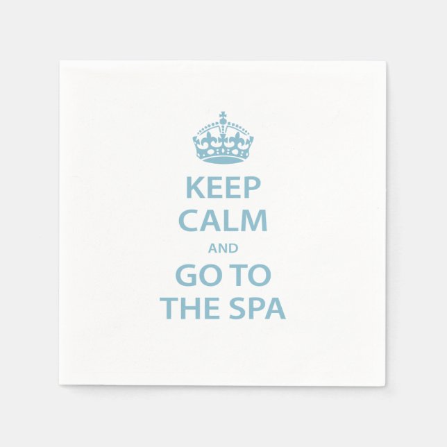 Keep Calm and Go to the Spa Napkin (Front)
