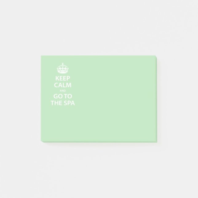 Keep Calm and Go to the Spa Post-it Notes (Front)