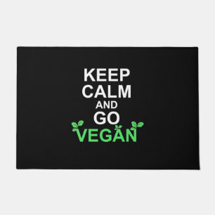 Keep Calm And Go Vegan Doormat