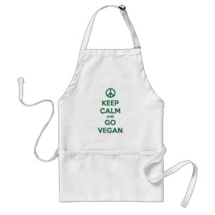 Keep Calm and GO VEGAN Standard Apron