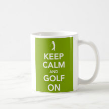 Keep Calm and Golf On mug