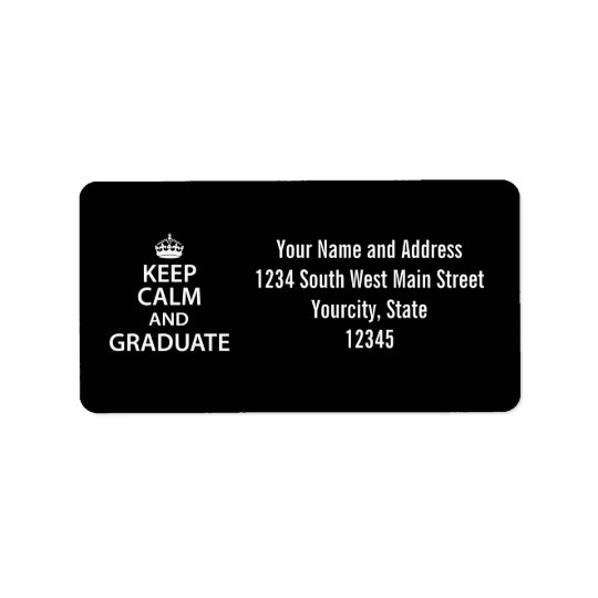 Keep Calm and Graduate Funny Graduation
