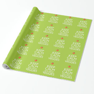 Keep Calm and Grow Veggies Wrapping Paper
