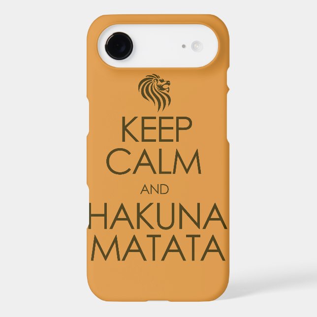 Keep Calm and Hakuna Matata Case-Mate iPhone Case (Back)