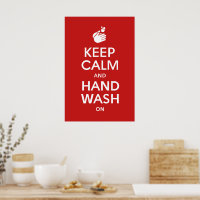 Keep Calm And Hand Wash On - Washing Hygiene Flu
