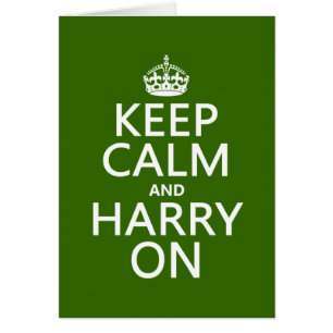 Keep Calm and Harry On (any colour)