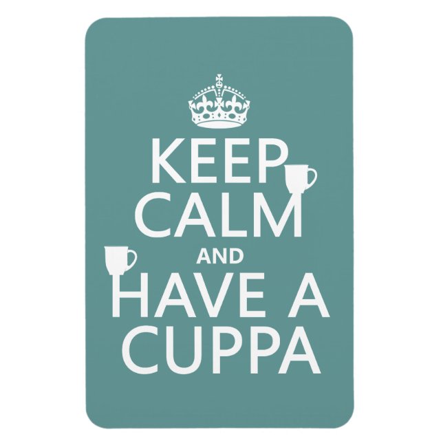 Keep Calm and Have a Cuppa - all colours Magnet (Vertical)