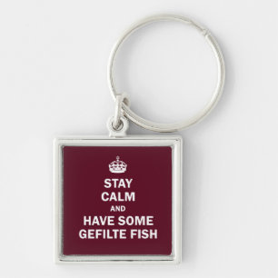 Keep calm and have some Gefilte Fish Keychain
