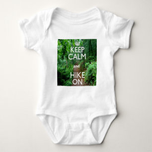 Keep Calm and Hike On Baby Bodysuit