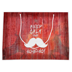 Keep calm and Ho-Ho-ho Large Gift Bag