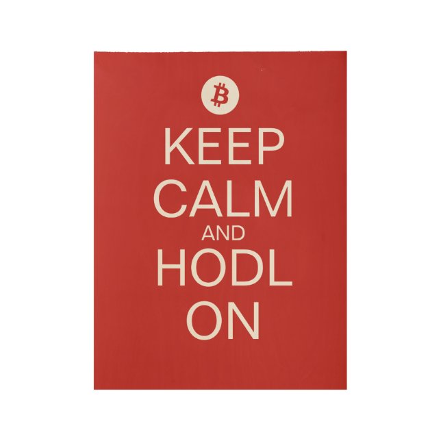 Keep Calm And Hodl On Poster (Front)