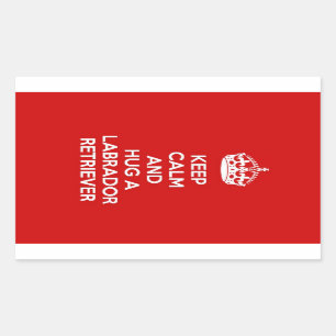 Keep Calm and Hug a Labrador Retriever Sticker