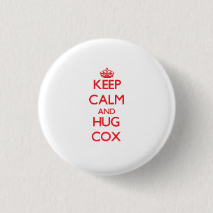 Keep calm and Hug Cox 1 Inch Round Button