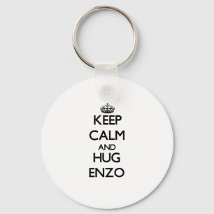 Keep Calm and HUG Enzo Keychain