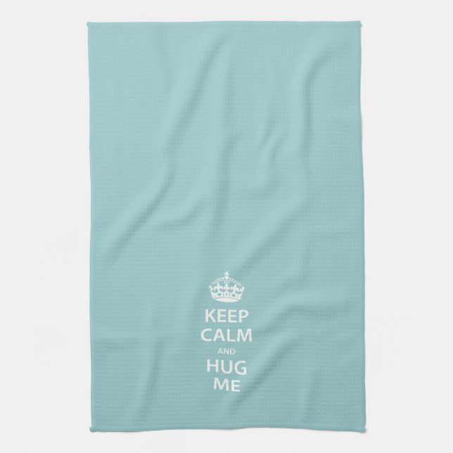 Keep Calm and Hug Me Kitchen Towel (Vertical)