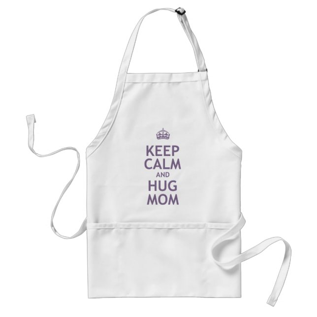 Keep Calm and Hug Mom Standard Apron (Front)