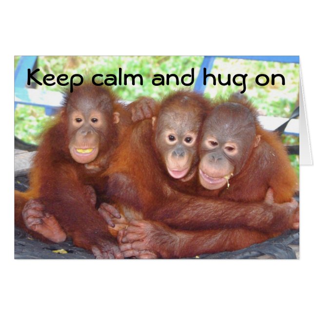 Keep Calm and Hug On (Front Horizontal)