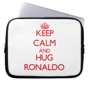 Keep Calm and HUG Ronaldo Laptop Sleeve