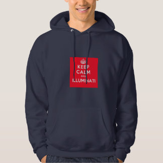 Keep Calm and Illuminati Blue Hoodie Sweatshirt