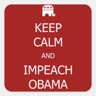 KEEP CALM and IMPEACH OBAMA Stickers