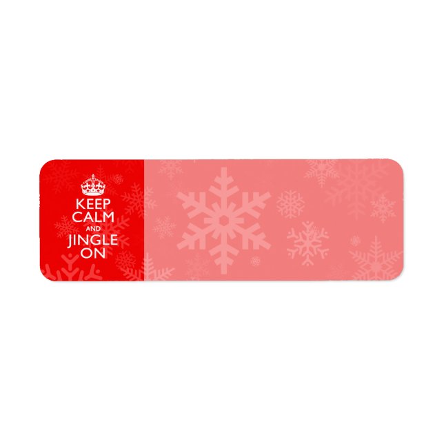 Keep Calm And Jingle On Red Decor (Front)