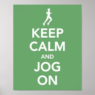 Keep Calm and Jog On print