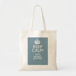 KEEP CALM AND JOG TOTE BAG