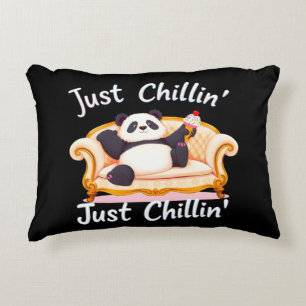 Keep Calm and Just Chillin' with Ice Cream Accent Pillow