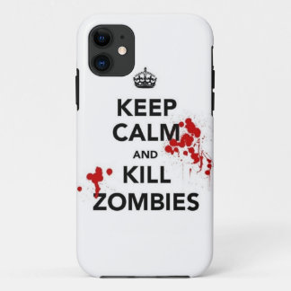 keep calm and kill zombies iPhone 11 case