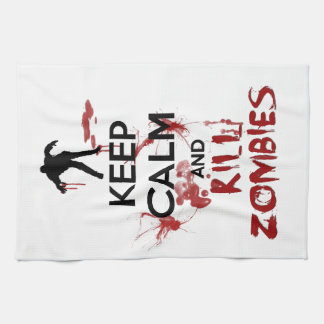 Keep Calm and Kill Zombies Kitchen Towel