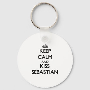 Keep Calm and Kiss Sebastian Keychain