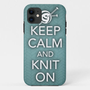 Keep Calm and Knit On iPhone 5 Case