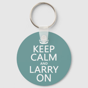 Keep Calm and Larry On (any colour) Keychain