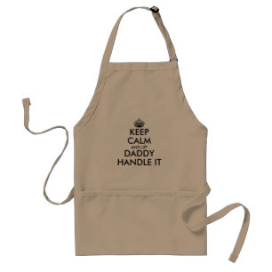 Keep calm and let dad handle it funny Father's Day Standard Apron