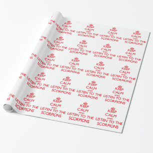 Keep calm and listen to the Scorpions Wrapping Paper