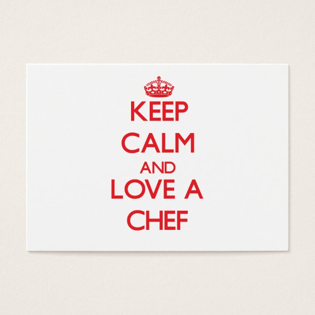 Keep Calm and Love a Chef (Front)
