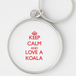Keep calm and Love a Koala Keychain